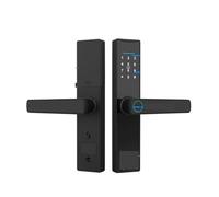 SHEHUALI Maniglia della porta intelligente, Serratura intelligente for porta Serratura elettronica digitale Serratura for porta in legno Smart Home Impronta digitale biometrica(22x240 3085)