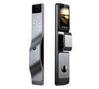 SHEHUALI Maniglia della porta intelligente, Smart Door Lock Riconoscimento facciale 3D Smart Home Door Lock WiFi NFC Serratura elettronica digitale Wifi Camera Rfid Card Funziona(S-6068(30 240))