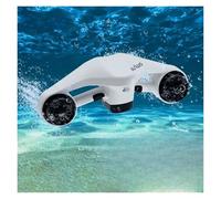 SHEHUALI Scooter Subacqueo, Scooter Elettrico subacqueo for Adulti e Bambini, Booster for Immersioni e Surf, 30 m di profondità, 3 modalità di velocità, 5000 mAh, Leggero, 3,5 kg(White)