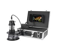 SHEHUALI Telecamera Subacquea, 7 pollice 20m 50m 100m 100m Videocamera di pesca subacquea Finder IP68. Impermeabile 38. Le. Telecamera rotante DS a 360 gradi,Fishfinder(F8200B-2L-100M)