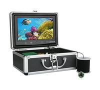 SHEHUALI Telecamera Subacquea, Kit videocamera da pesca subacquea da 10 m 1000TVL 6 PCS. Lampada a infrarossi luci con monitor a colori a 9 "pollici,Fishfinder(F003AJ-10M-IR)