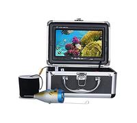 SHEHUALI Telecamera Subacquea, Kit videocamera da pesca subacquea da 7 "pollici da 1000TVL PCS LED. Lampada a infrarossi Luci video Finder Fish Finder 15m 20m 30m,Fishfinder(IR LED 20M Cable)