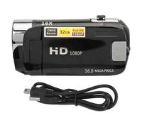 SHEHUALI Videocamera, 2.4 Inch HD Camera D90 1080P 16MP Digital Camera 2.4 Inch Rotatable Screen Camcorder 16X Zoom HD Video Recorder with Fill Light(Noir)