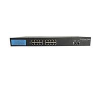 SHEHUALI Webcam, 16 PORTA 10/100 / 1000M Switch Ethernet veloce interruttore PoE IEEE 802. 3AF PLUS 2CH 100 0m Up. LINK 1. 6ch Poe Passa for POE IP. Telecamera