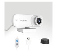 SHEHUALI Webcam, Autofocus 1080p Coperchio webcam HD Web fotocamera con microfono for computer portatile Pc Fotocamera for streaming riunioni video