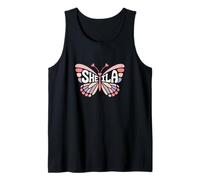 Sheila Butterfly - Personalizzato Carino Nome Word Art Canotta