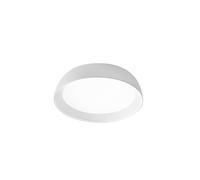SHEILA P/P- PLAFONIERA BIANCA LED 3000K 3000LM 38W ALLUMINIO E METACRILATO DIMMERABILE D.45CM