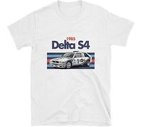 SHEIRYTOO 1985 Delta S4 Retro Racing Rally Car T-Shirt Men's Male White M