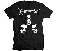 SHEIRYTOO Immortal Band Metal V1 Mens Outdoor Graphic T-Shirt Black L