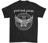 SHEIRYTOO Men's Primal Fear Eagle T-Shirt T-Shirt O-Neck Funny Tee Short Sleeve Black XXL