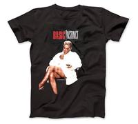 SHEIRYTOO Studio Canal Basic Instinct 'Crossed Legs' T-Shirt Men's Male Black 3XL