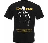 SHEIRYTOO Taxi Driver Movie Poster T-Shirt Printed Men Graphic Tee Black L