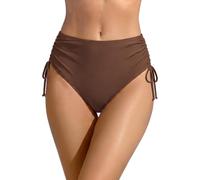 SHEKINI Bikini Slip Donna Triangolo Classic Elegante Ruched Pezzo sotto Costumi da Bagno Slip da Donna Pantaloni Nuoto Bikini Fondo da Spiaggia