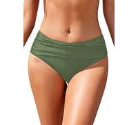 SHEKINI Bikini Slip Donna Triangolo Classic Elegante Ruched Pezzo sotto Costumi da Bagno Slip da Donna Pantaloni Nuoto Bikini Fondo da Spiaggia