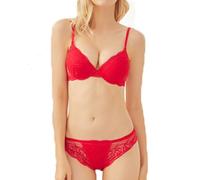 SHEKINI Completi Intimi da Donna Sexy Lingerie Push up Reggiseno e Slip in Pizzo Elegante Reggiseno con Ferretto Fisso Imbottitto Tracolla Regolabile