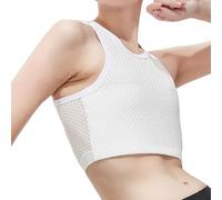 SHEKINI Corsetto Corto Donna Binder seno Trans Transgender Tomboy FTM Elastica Tank Top Vest Traspirante Mezzo Binder per il seno Reggiseno Bustier