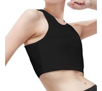 SHEKINI Corsetto Corto Donna Binder seno Trans Transgender Tomboy FTM Elastica Tank Top Vest Traspirante Mezzo Binder per il seno Reggiseno Bustier