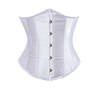SHEKINI Elegante Corsetto Sottoseno Donna Underbust Waist Trainer in Raso Bustino Body Shaper Stringivita Modellante Dimagrante con G-String