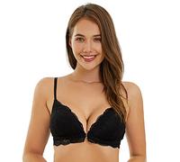 SHEKINI Reggiseno Senza Ferretto Comoda Brassiere Apertura Frontale Pizzo Triangolo Bralette Top Donna Reggiseni Schiena Scoperta