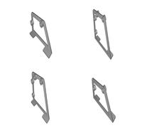 Shelf Bracket System for 0.5-inch Wood Dowels - Adjustable Wall Mount