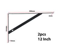 Shelf Brackets Triangolo Muro 2pcs Libreria Supporto Mensola Supporto Angolare