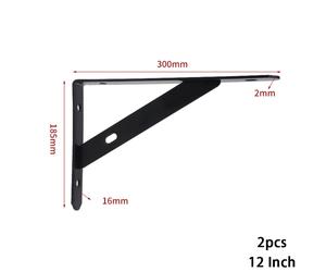 Shelf Brackets Triangolo Muro 2pcs Libreria Supporto Mensola Supporto Angolare