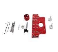 Shelf Pin Hinge Jig 2 in 1 per Foratura Mobile - Guida Tutto Incluso con 7 Punte da Trapano, Precisione e Versatilità per Falegnami e Montatori