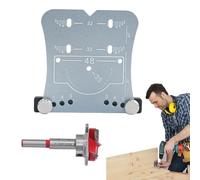 Shelf Pin Jig, Drilling Jig Guide, Furniture Jig Tool, Aluminum Hole Jigs, Precision 35 mm Hinge Drilling Jigs Designed for Creating Accurate Shelf Pin Holes and Hinge Holes in Furniture