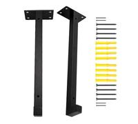 Shelf Support Brackets - Heavy Duty Brackets for Shelves | Stainless Steel Mounting Hardware Set | Rust Resistant, 2 Pieces, 30x5x3cm, for Floating Wall Shelves in Bathroom Living Room Dorm Kitchen