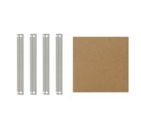 shelfplaza® 40x40 cm HOME Set completo di ripiani in zincato per scaffalature a incastro/Ripiani in HDF/Ripiani aggiuntivi per scaffalature per carichi pesanti
