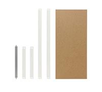 shelfplaza® 60x23 cm HOME Set completo di ripiani in bianco per scaffalature a incastro/Ripiani in HDF/Ripiani aggiuntivi per scaffalature per carichi pesanti
