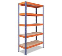 shelfplaza Pro 200x100x50cm scaffale pesante blu arancione: 5x200kg