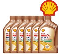 SHELL 0W30 Olio motore Auto Helix Ultra ECT Diesel e benzina C2/C3 6 LT LITRI
