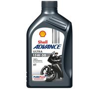 SHELL 15W50 SINTETICO 100% OLIO MOTORE ULTRA 4T API SP JASO MA2 1L X MOTO DUCATI