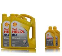 Shell 2x5+2x1 Liter Helix HX6 10W-40 Motoröl