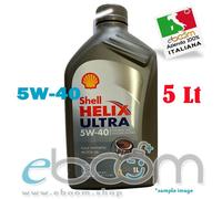 SHELL 5W40 Olio motore Auto Helix Ultra Benzina e Diesel A3/B4 5 Litri