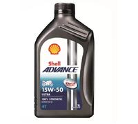 Shell Advance 4T Ultra 15W50 SMMA2 - 100% Sintetico - Nuova Formula OLIO UFFICIA