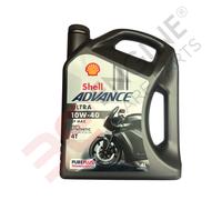 Shell Advance Ultra 10W-40 4T Olio Per Moto Completamente Sintetico 4 Litri 4L