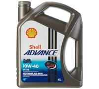 Shell Advance Ultra 4T 10 W 40 Tanica da 4 Litri