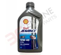 4 Lt Olio 100% sintetico Shell Advance Ultra 4t 10w40 + filtro Hypermotard 1100