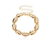 Shell Anklet Chain Adjustable Bracelet Summer Bohemian Beach Foot Chain Jewelry ,Gold Convenient and clever