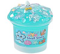Shell Blue Clear Slime, melma crunchy per bambini, regalo sottile per feste per ragazze e ragazzi di età compresa tra 8 e 12 anni, giocattolo sensoriale, regalo di Natale e di Hallowmas