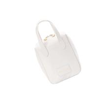 Shell, borsa cosmetica, grande capacità, articoli da toeletta, pelle PU, trucco, estetico, per donne e ragazze, grande capacità, cosmetici, bianco, M, Bellezza di massa