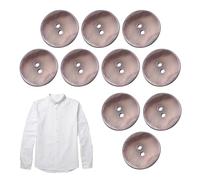 Shell Buttons Bulk - 10 pezzi Round Clothing Buttons | 2-holes Design River Shell Cardigan Button For Suit, Coat, Windbreaker, Sweater And Others