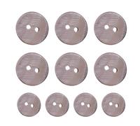 Shell Buttons Bulk - Natural Shell 10pcs Round 2 Hole | Clothing Buttons River Shells Cardigan Button Set For Suit Coat Windbreaker Sweater Sewing Replacement Craft Tailoring Garment Repair Use