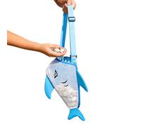 Shell Collecting Bag - Shark Design Cute Mesh Pack | Foldable Large Capacity Seashell Collection Bag | For Family Girl Boy Rock Sand Toy Summer Vacation Pool Travel Swim Sea Lake, Beach Seashell Bâg