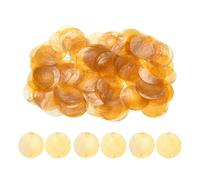Shell Craft Beads, Round Seashell Charm Set, 100pcs Natural Coin Shaped Shell Connectors with Polished Finish, Inspired Design Pieces, Craft Room Wedding Party Handmade Jewelry Kit