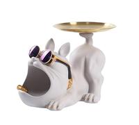 Shell Di Bonbone | Bulldog Small Stuff Bowl - Sala Di Figure Bulldog Funny Resin Per Cucina, Contenitore Di Caramelle, Ciotola Di Caramelle Decorative, Conchiglia Di Confetteria, Salone Del Corridoio
