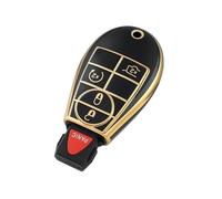 Shell Fob Holder Per Dodge Per Caravan TPU Protezione Della Copertura Della Chiave Dell'auto Guscio Chiave(B style black cover)