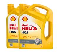 SHELL Helix HX5 15W-40 Olio Motore Api Sn, Api Cf, Acea A3/B3 , 2x5 Litro